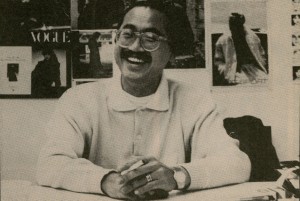 Alfred Sung, 1986. The Ryersonian, November 14, 1986. Photographer: Tony Wong. From Ryerson Archives Clippings/Document File: School of Fashion--Faculty/Staff.