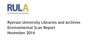 Link to PDF copy of the RULA Environmental Scan Report