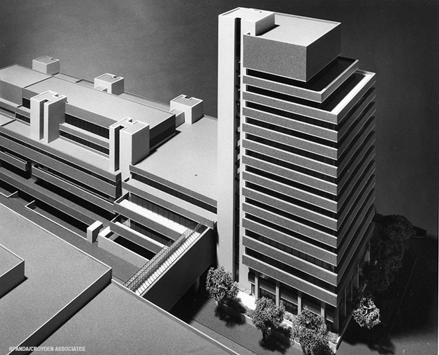 Jorgenson Hall/Podium architectural model