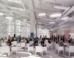 interior rendering of Student Learning Centre